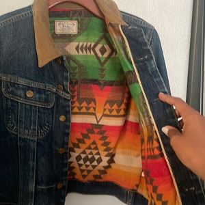 Polo Ralph Lauren Denim Jacket w/wool navajo lining